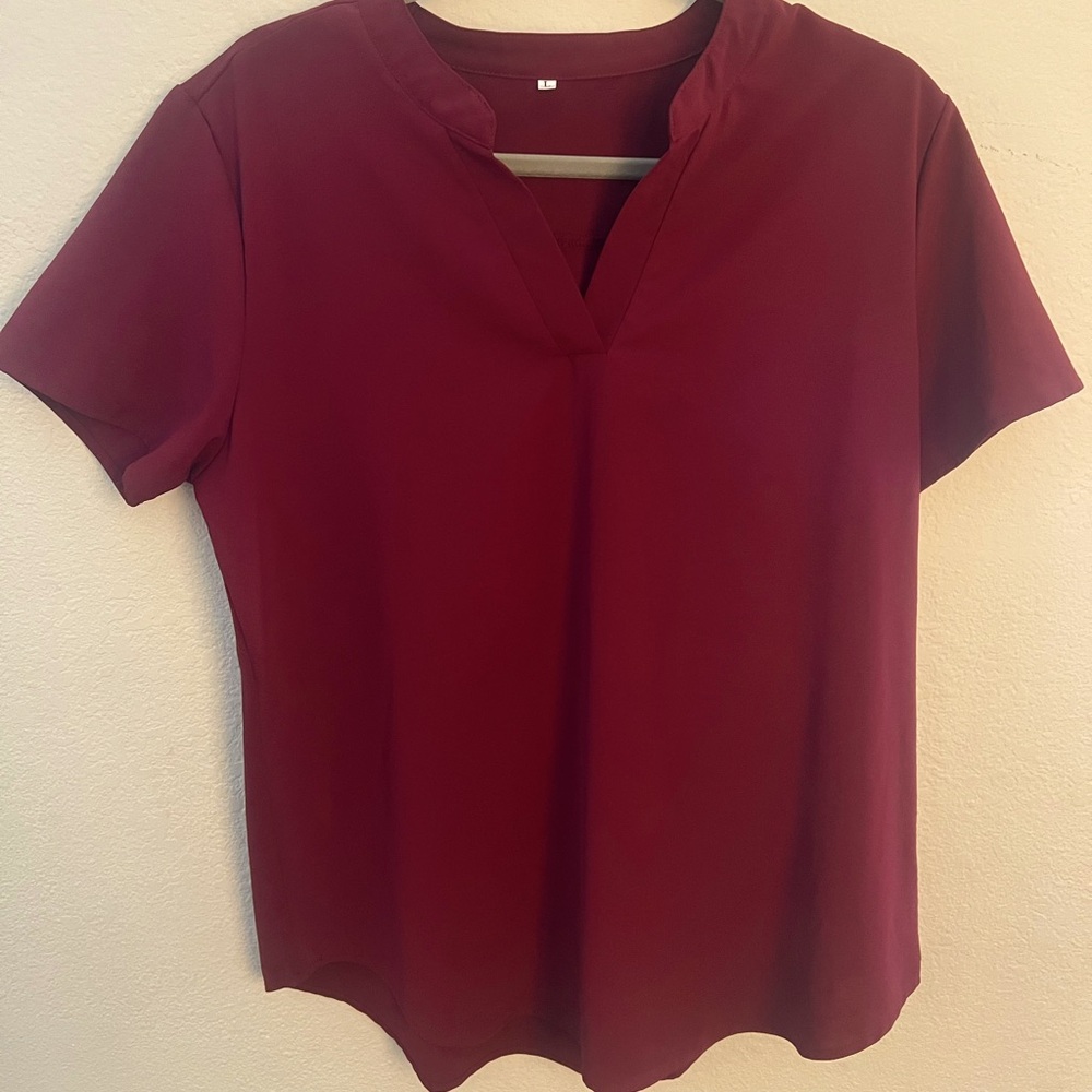 Burgundy Blouse